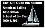 Bay Area Sailing School American Sailing Association School of the Year - 2000 & 2001