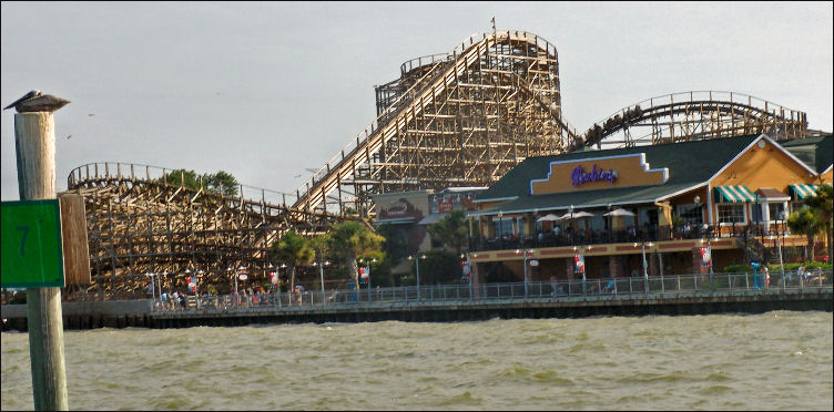 3,256' long roller coaster the Boardwalk Bullet