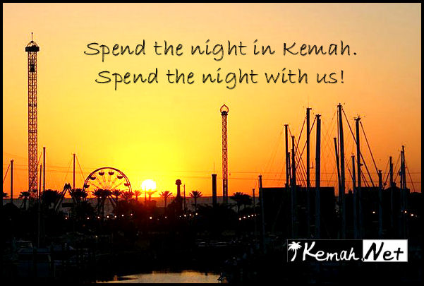 Spend the night in
                                          Kemah. Spend the night with
                                          us!