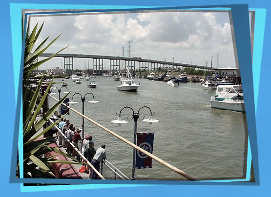 Boardwalk View of the Kemah Bridge