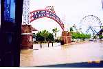 west archway at Kemah Boardwalk near Parking garage West side of Kemah Boardwalk Marina (Click to Enlarge)