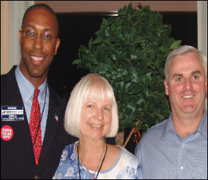 Robin Armstrong, new vice chairman Republican Party of Texas, Claire Worthington, Galveston County Precinct Chair and photographer/JBT Editor, Galveston County Republican Party Chairman Kevin Corcoran.