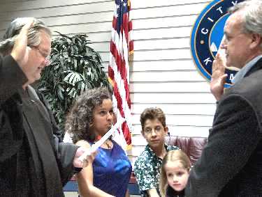 Mayor takes oath
