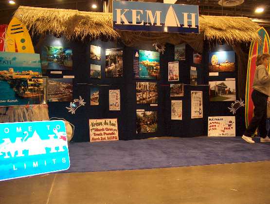 kemah had a winning display at the 2003 garden show in the travel section