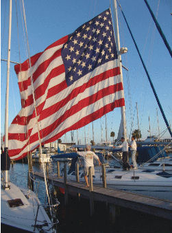 AMERICAN FLAG 30' BY 60' ON CELEBRATION